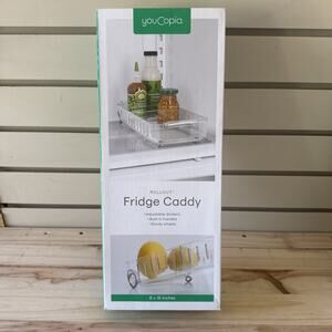 YouCopia RollOut Fridge Caddy, 6" Wide 6" Wide, Clear
